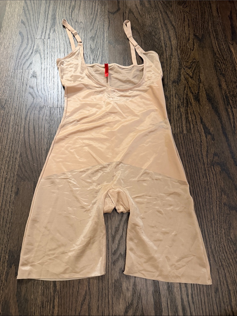 SPANX Nude Beige Full-Body Shaper with Adjustable Straps